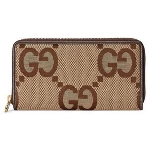 Large GUCCI GG jumbo logo zipped around wallet Authentic